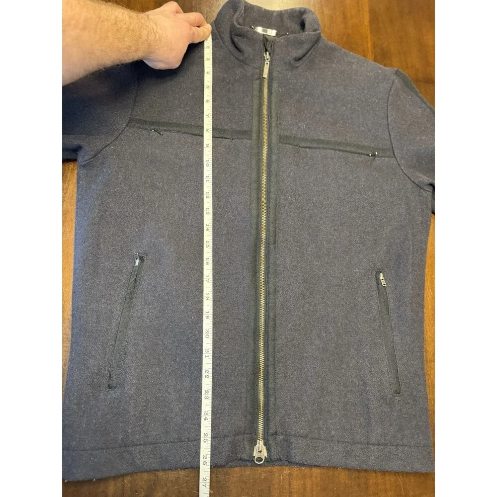 Vintage Nike Tiger Woods Wool Blend Gray Bomber Jacket Zip Up Mens M